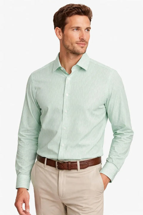 Alfani Men's Light Green Printed Dress Shirt |Alfani In Lebanon