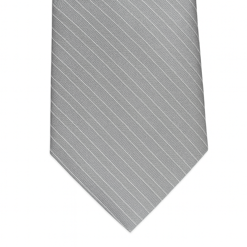 Club Room Men's Light Gray Kane Pin-Dot Tie ABL381
