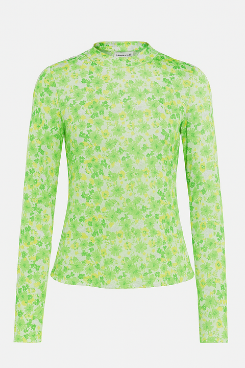 Asos Design Women's Green Long-Sleeve Blouse ANF3019