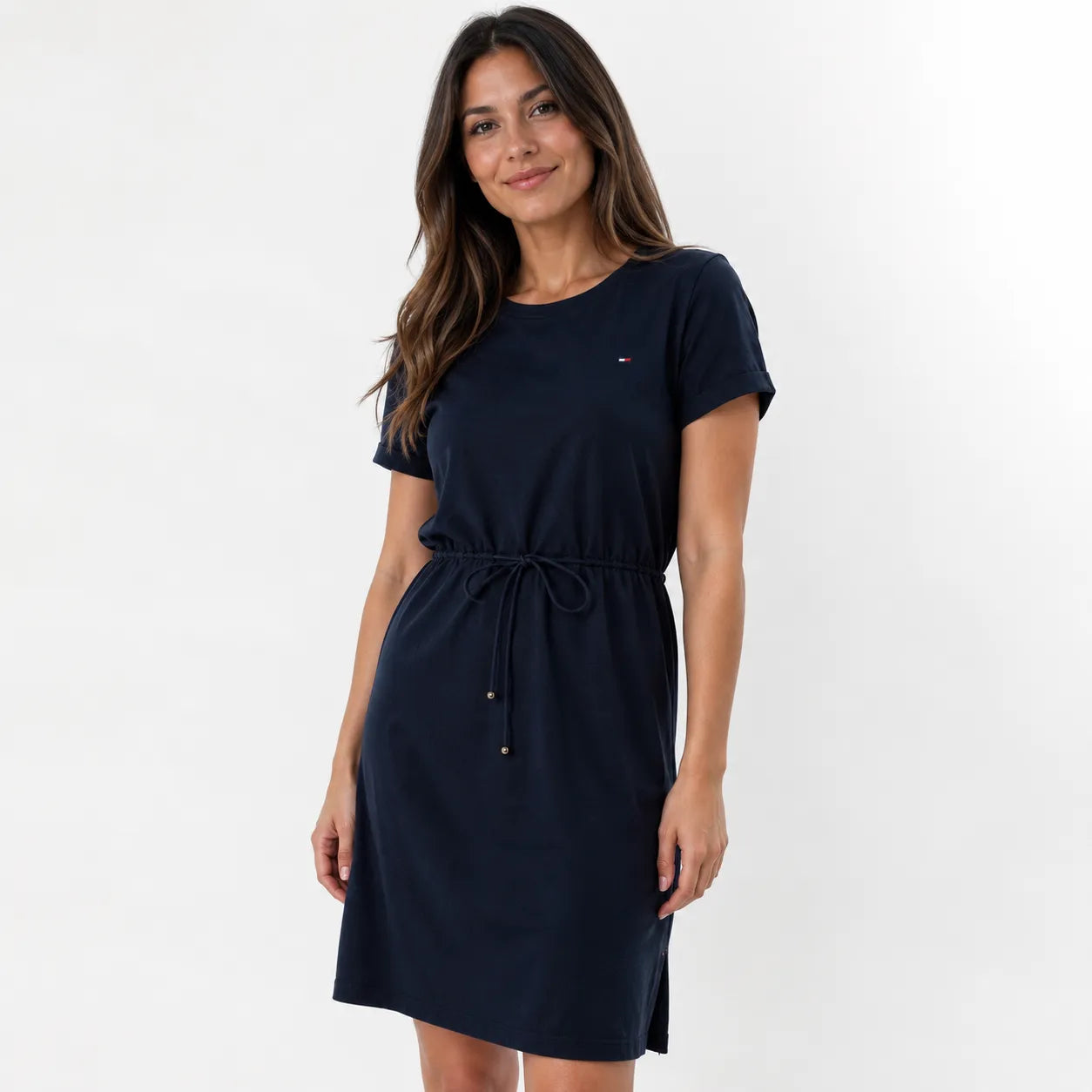 Tommy Hilfiger Women's Navy Ribbed Bodycon Midi  Dress | Tommy Hilfiger in Lebanon