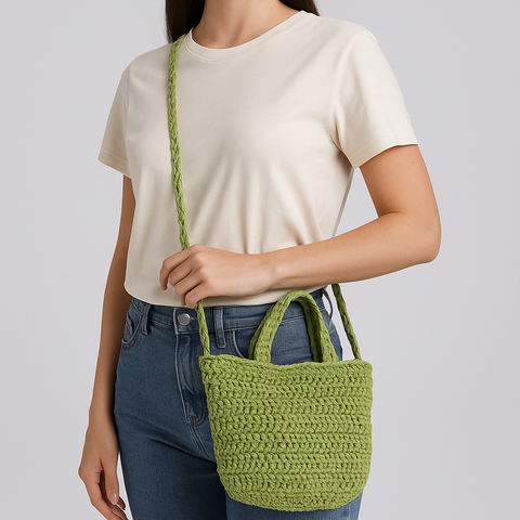 C&A Women's Green Straw shoulder Bag |C&A In Lebanon
