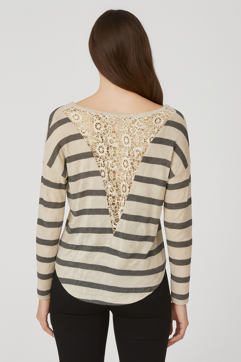 Mango Women's Beige Long Sleeve Blouse |Mango In Lebanon