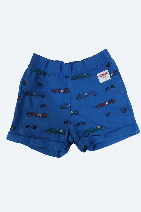 Mango Baby Boy's Blue Car Printed Short |Mango In Lebanon