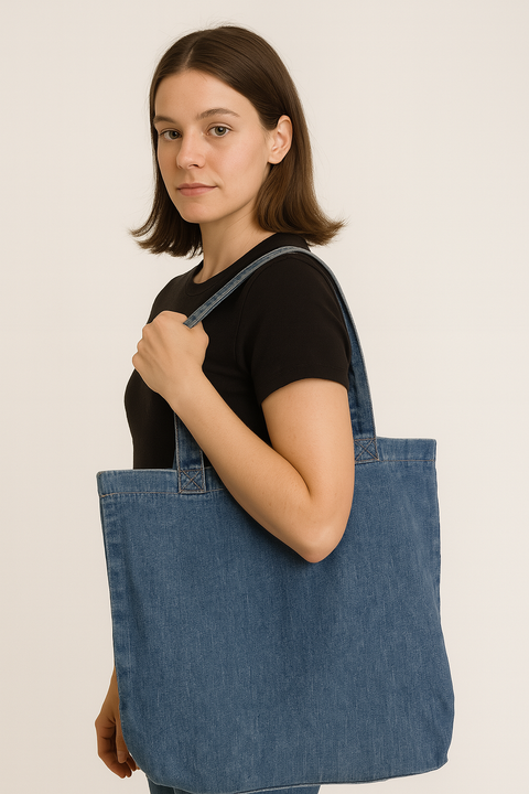 Big Dart Women's Blue Denim Tote Bag |Big Dart In Lebanon