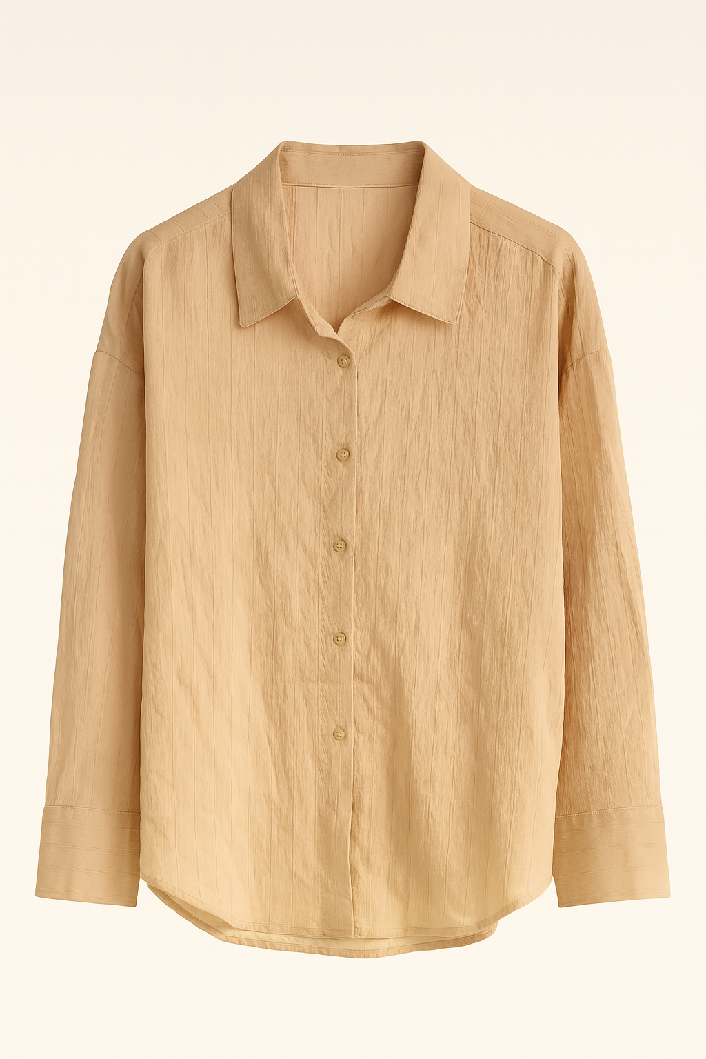 Big Dart Women's Beige Striped Long Sleeve Shirt |Big Dart In Lebanon