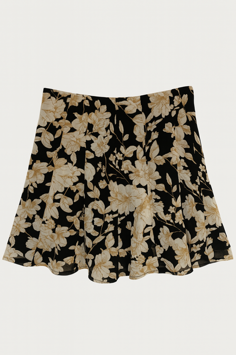 Forever 21 Women's Black Floral A-Line Mini Skirt |Forever 21 In Lebanon