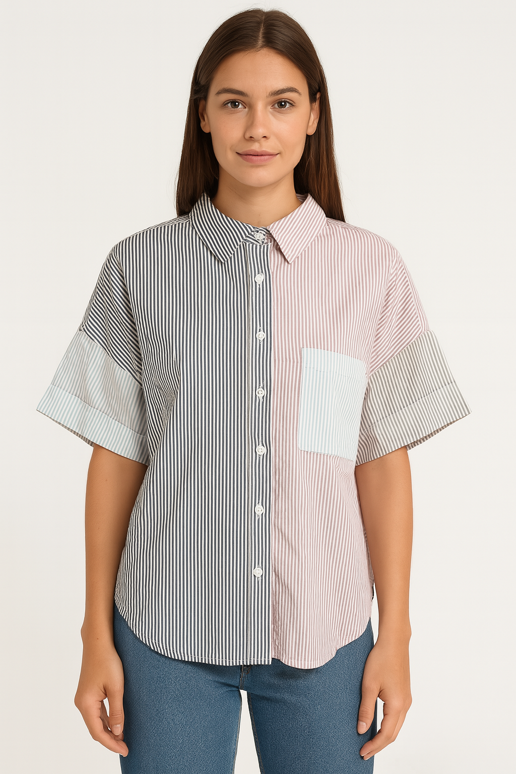 Forever 21 Women's Multicolor Striped Shirt |Forever 21 In Lebanon
