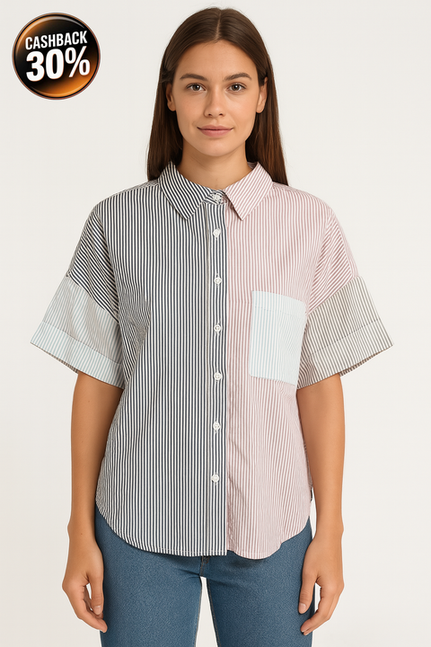 Forever 21 Women's Multicolor Striped Shirt |Forever 21 In Lebanon