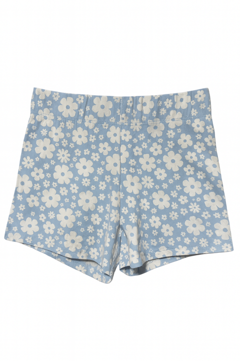 Forever 21 Women's White & Light Blue Floral Printed Short  |Forever 21 In Lebanon