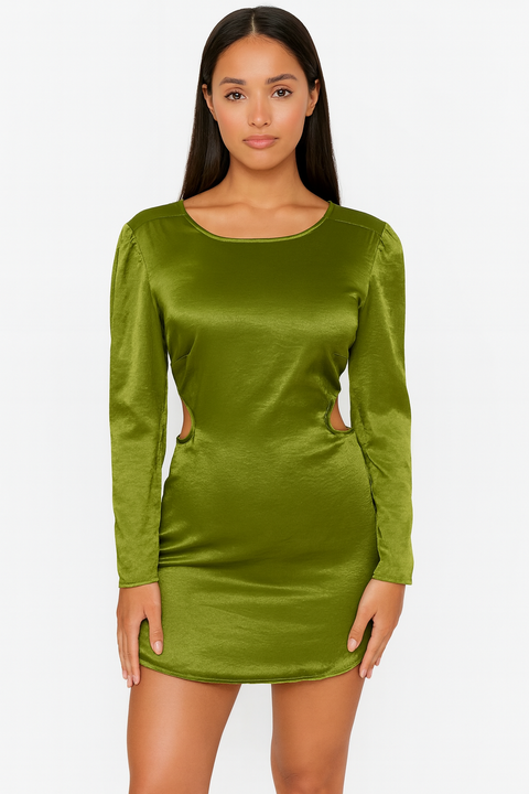 Forever 21 Women's Green Open Back Dress | Forever 21 In Lebanon
