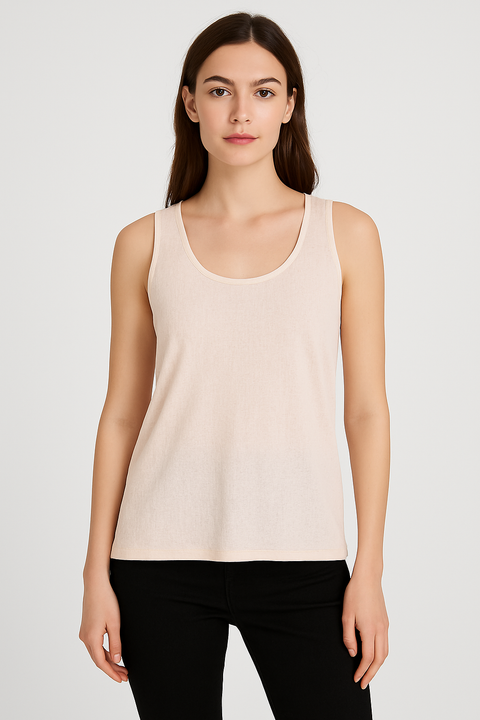 Mango Women's Rose Mesh Knit Sleeveless Blouse |Mango In Lebanon