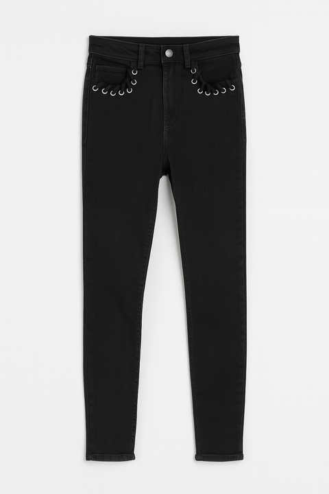 Mango Women's Black High-Rise Skinny Jeans |Mango In Lebanon