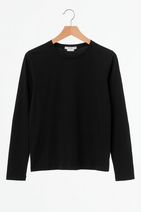 Mango Women's Black Solid Long Sleeve Blouse |Mango In Lebanon
