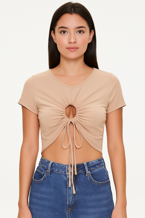 Forever21  Women's Beige Short slip Crop Top | Forever21 In Lebanon