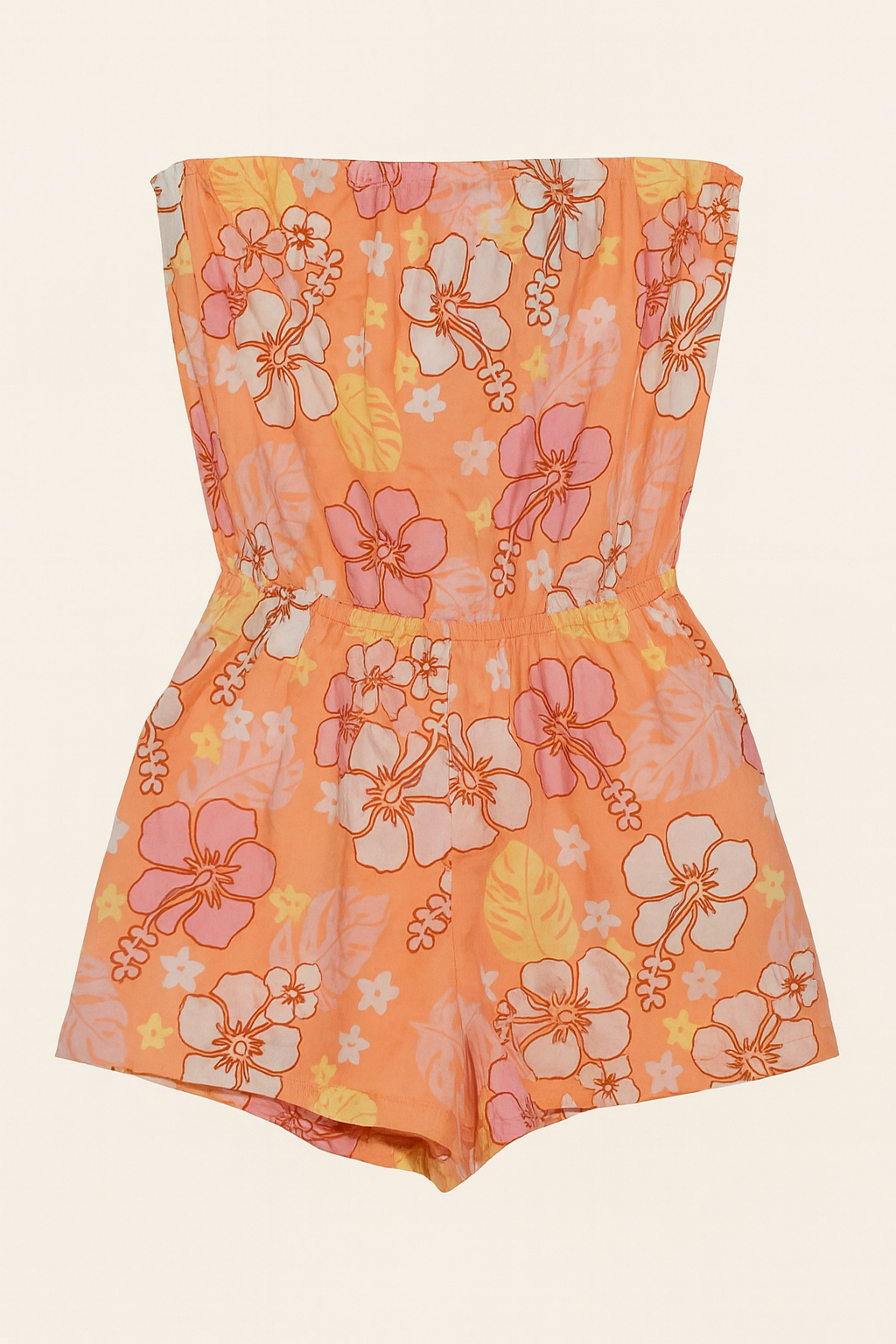 Forever 21 Women's Coral Floral Sleeveless Romper | Forever 21 In Lebanon