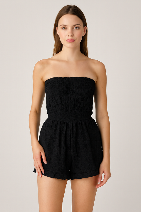 Forever 21 Women's Black Sleeveless Romper |Forever 21 In Lebanon