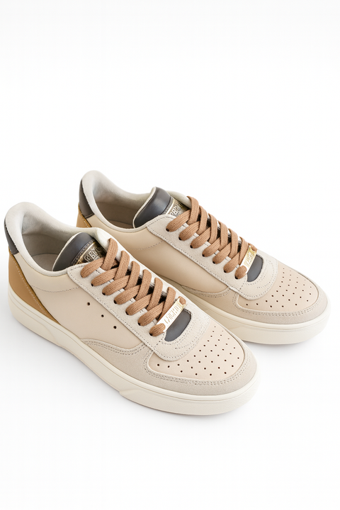Steve Madden Women's Multi Beige Suede & Leather Sneakers | Steve Madden In Lebanon