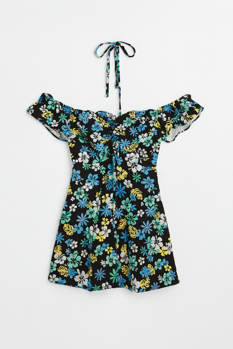 Forever 21 Women's Tropical Halter Mini Dress | Forever 21 In Lebanon