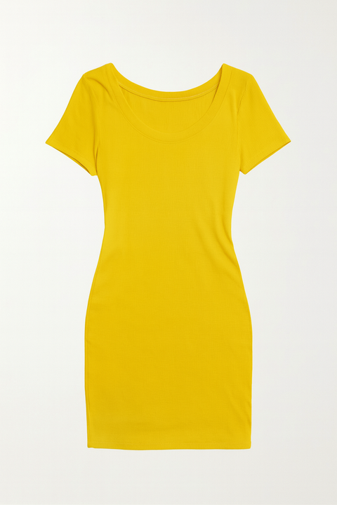 Forever 21 Women's Yellow Scoop-Neck Dress |Forever 21 In Lebanon