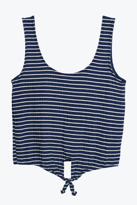 Mango Women's Navy Stripe Tank Top |Mango In Lebanon
