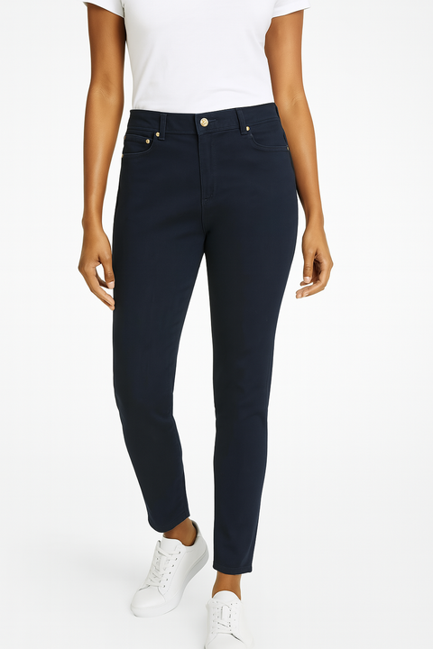 Michael Kors Women's Navy Plus Size High-Rise Stretch Skinny Jeans |Michael Kors In Lebanon