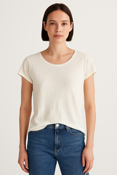 Mango Women's Off White T-shirt | Mango In Lebanon