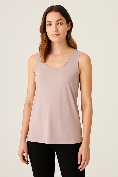 Mango Women's Purple Satin Sleeveless Blouse |Mango In Lebanon