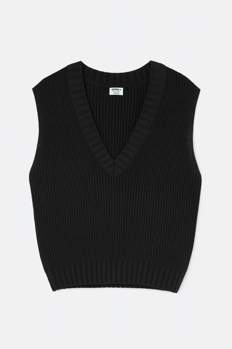 Cotton On Women's Black V Neck Sleeveless Sweatshirt | Cotton On In Lebanon