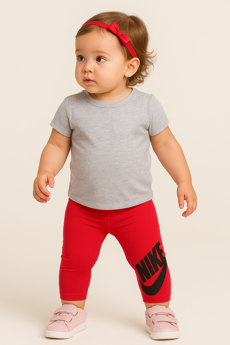 Nike Baby Girl's Fuchsia Logo Legging |Nike In Lebanon