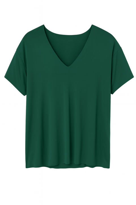 Zara Women's Green Short Sleeve Blouse | Zara in Lebanon