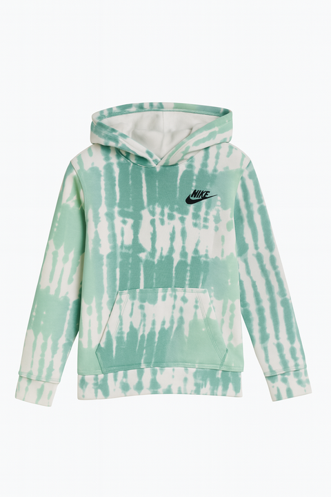 Nike Girl's Mint Green Tie-Dyed Hoodie |Nike In Lebanon