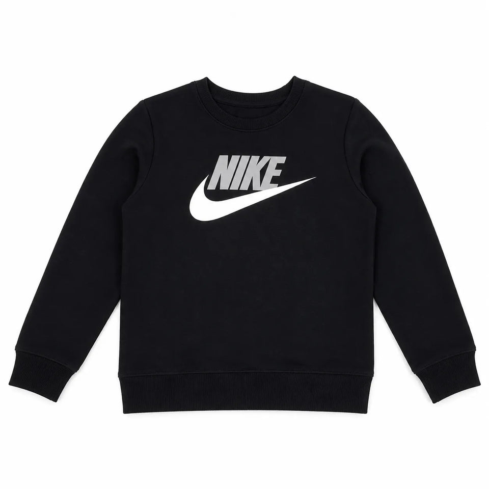 Nike Boy's Black Logo Printed Sweatshirt |Nike in Lebanon