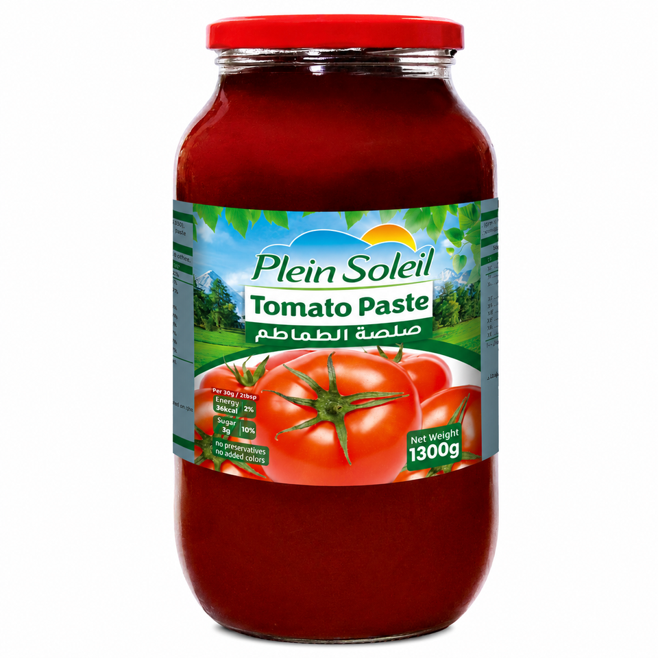 Plein Soleil Tomato Paste Glass Jar 1300g | Plein Soleil In Lebanon