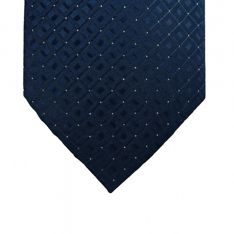 Michael Kors Men's Navy Blue Colleran Mini-Link Tie ABL431