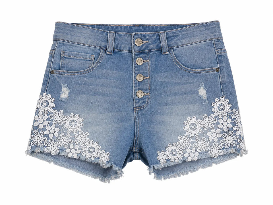 Imperial Star Girl's Light Blue High Rise Shorts | Imperial Star Girl in Lebanon