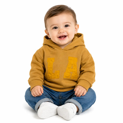 Zara Baby Boy's Yellow Mustard "L A "  Hoodie | Zara In Lebanon