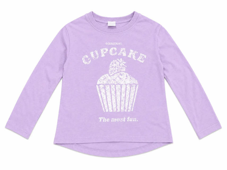 Zara Girl's Light Purple Cup CakePrintedLong Sleeve Blouse | Zara in Lebanon
