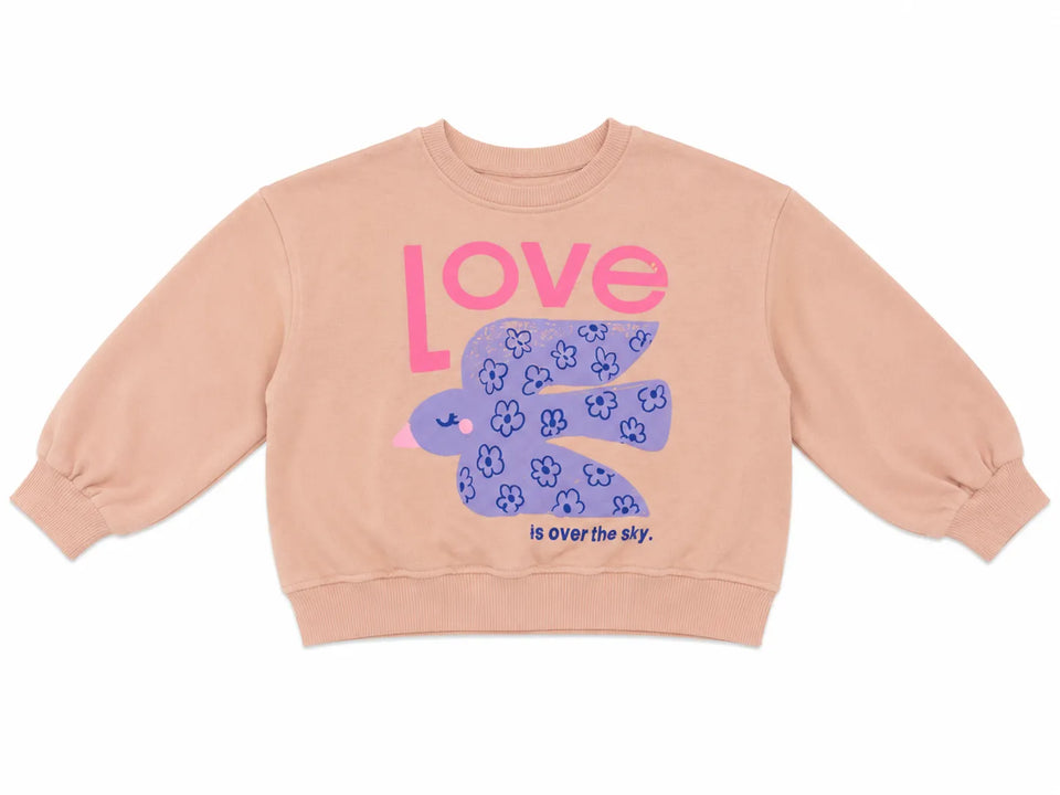 Zara Girl's Dusty Pink " Love" PrintedSweatshirt | Zara in Lebanon