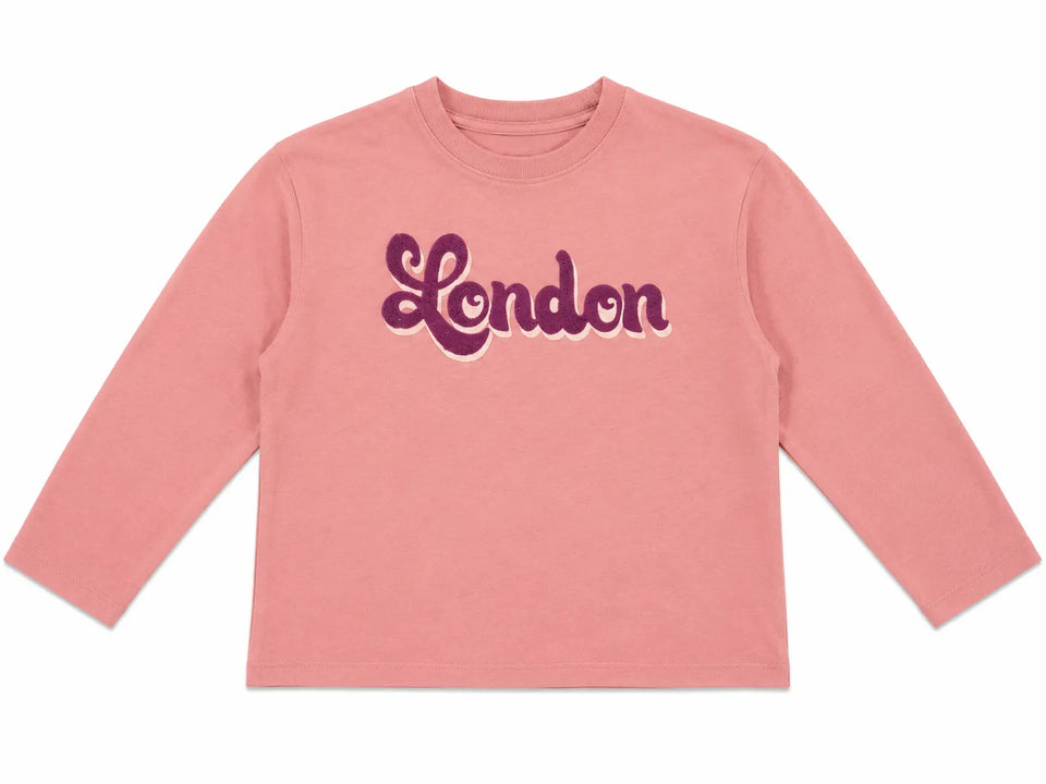 Zara Girl's Dusty Rose "London" Printed Long Sleeve Blouse | Zara in Lebanon