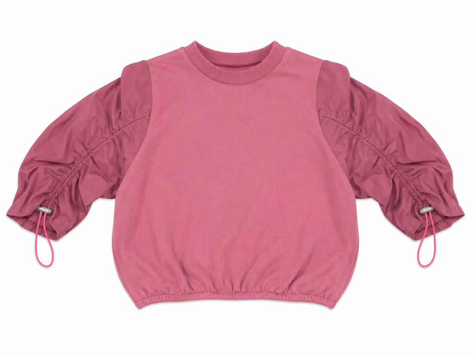 Zara Girl's Plum With Mixed FabricSweatshirt | Zara in Lebanon