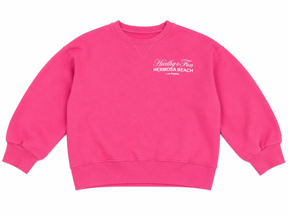 Zara Girl's Fuchsia " Heathy And Fun " Printed Sweatshirt | Zara in Lebanon