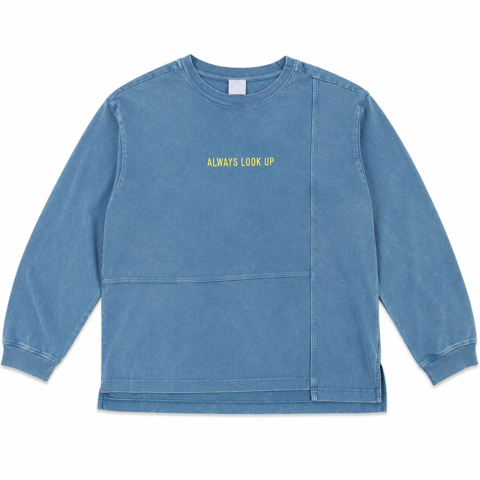 Zara Boy's Washed Blue " Always Look Up " PrintedBlouse | Zara in Lebanon