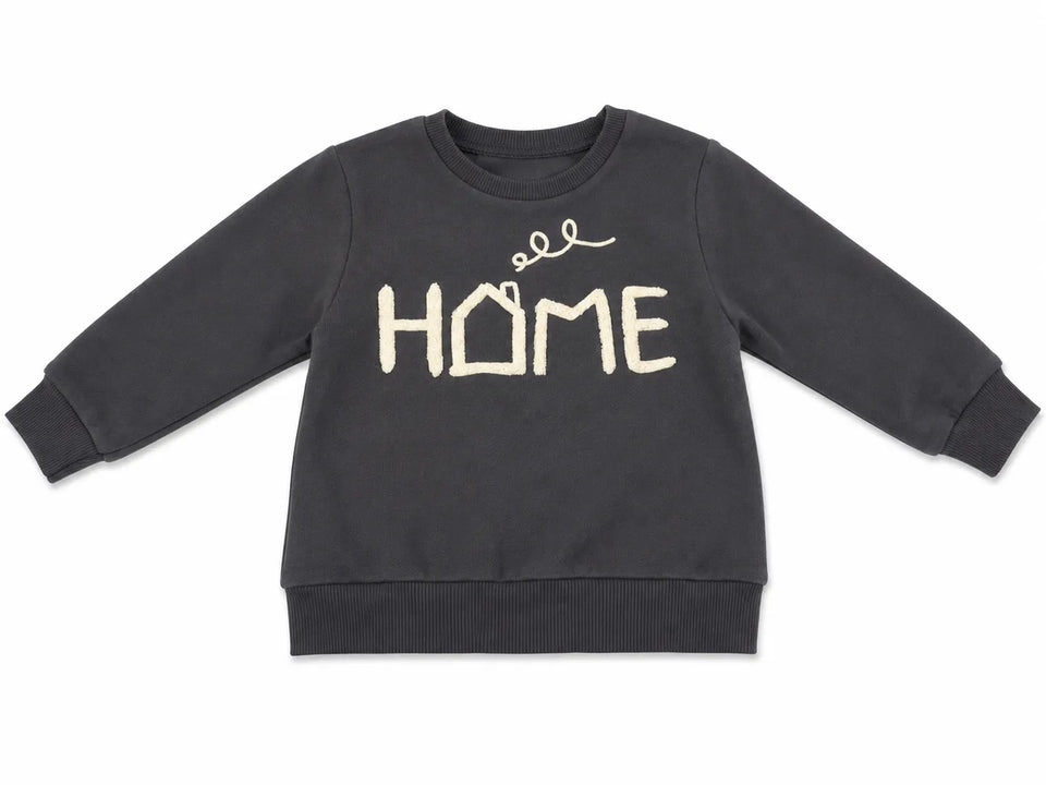 Zara BabyBoy's Grey " Home " Printed Sweatshirt | Zara in Lebanon
