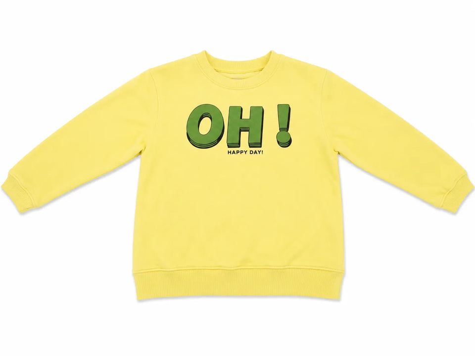 Zara Girl's Lime Green " OHH Happy Day " PrintedSweatshirt | Zara in Lebanon