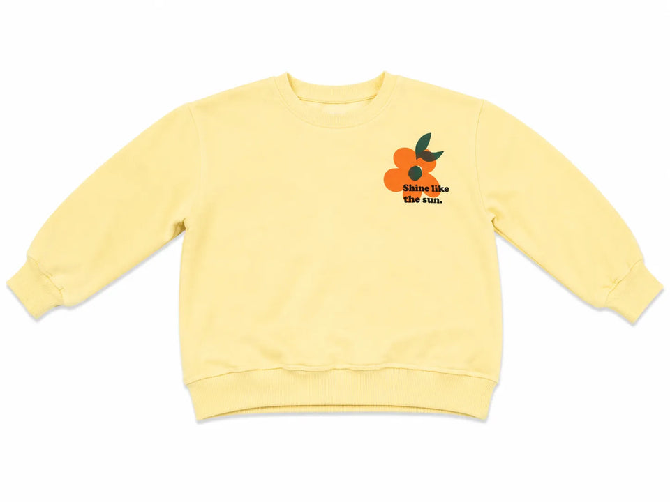 Zara Girl's Muted Yellow " Shine Like The Sun "Sweatshirt | Zara in Lebanon