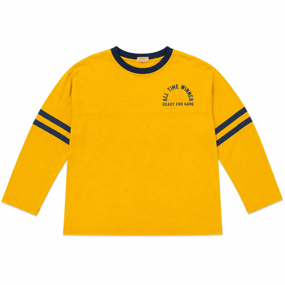 Zara Boy's Orange " All Time Winner " PrintedLong Sleeve Blouse | Zara in Lebanon