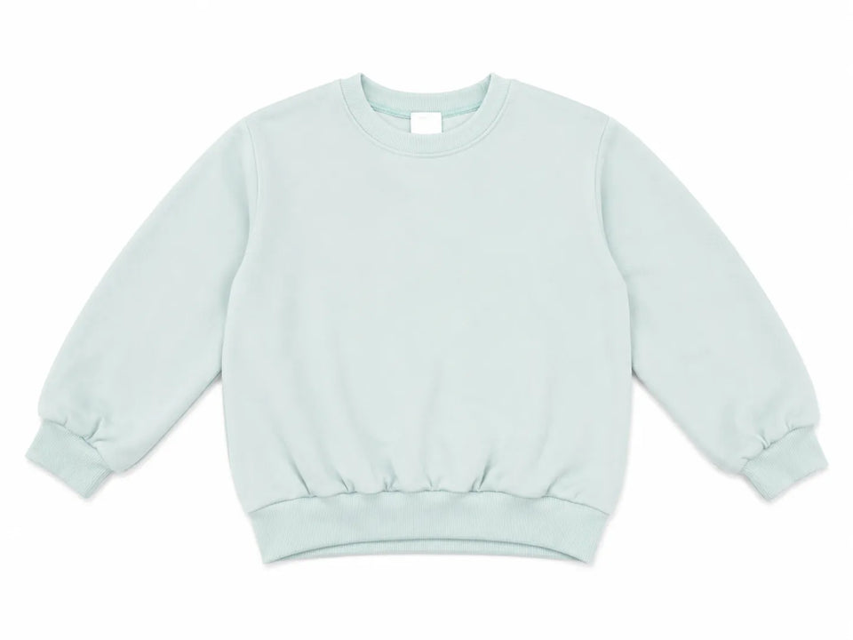 Zara Girl's Light Aqua PlainSweatshirt | Zara in Lebanon