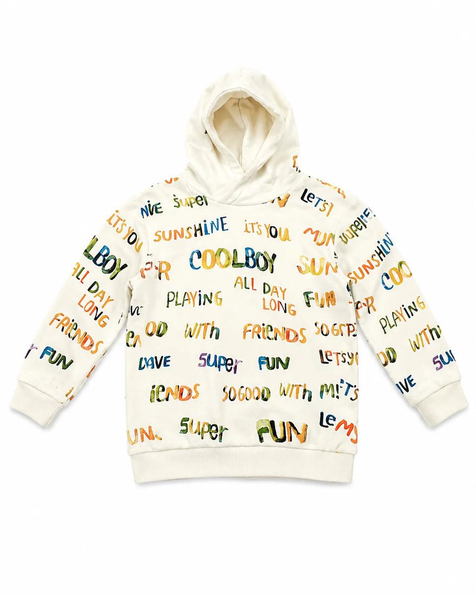 Zara Baby Boy's Cream " Cool Boy " Hoodie | Zara in Lebanon
