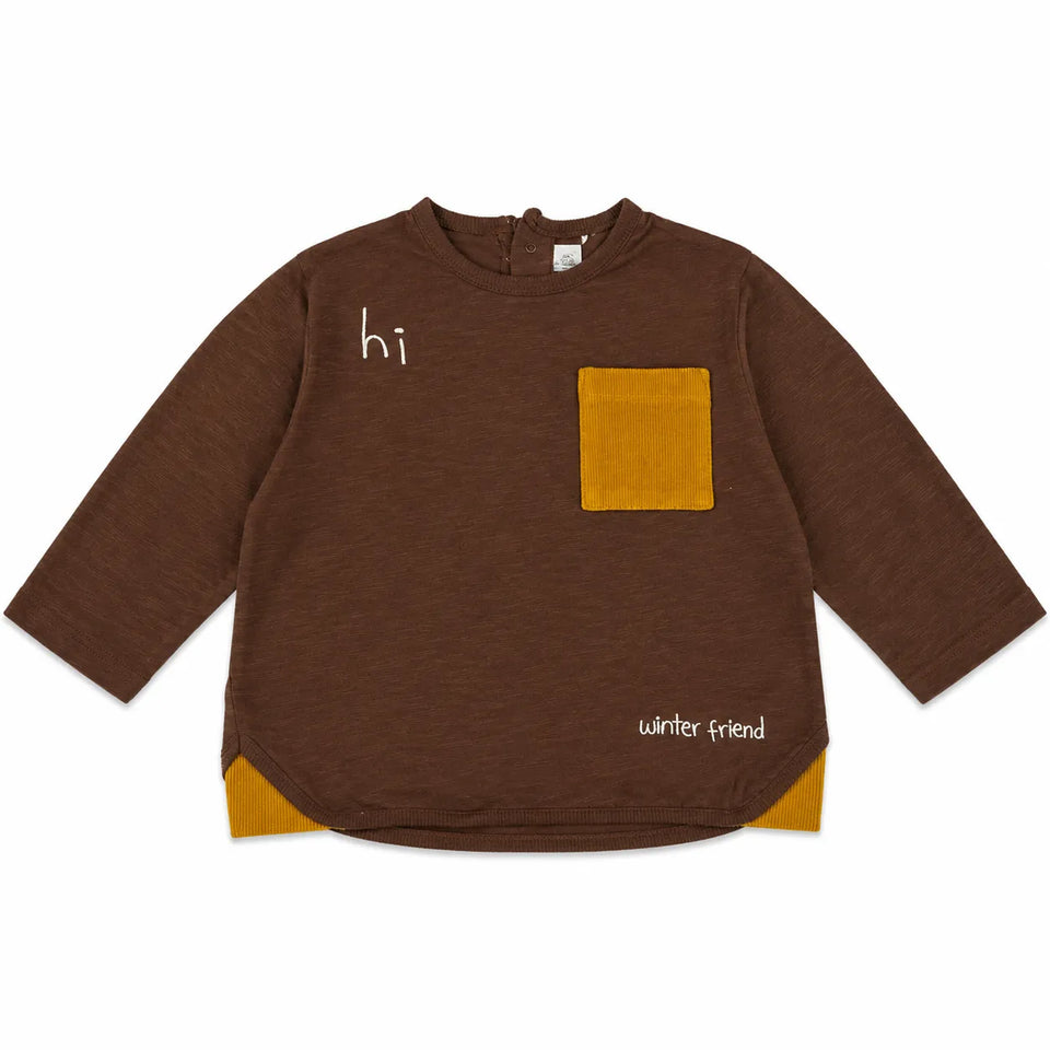Zara BabyBoy's Brown With Pocket On chestLong Sleeve Blouse | Zara in Lebanon