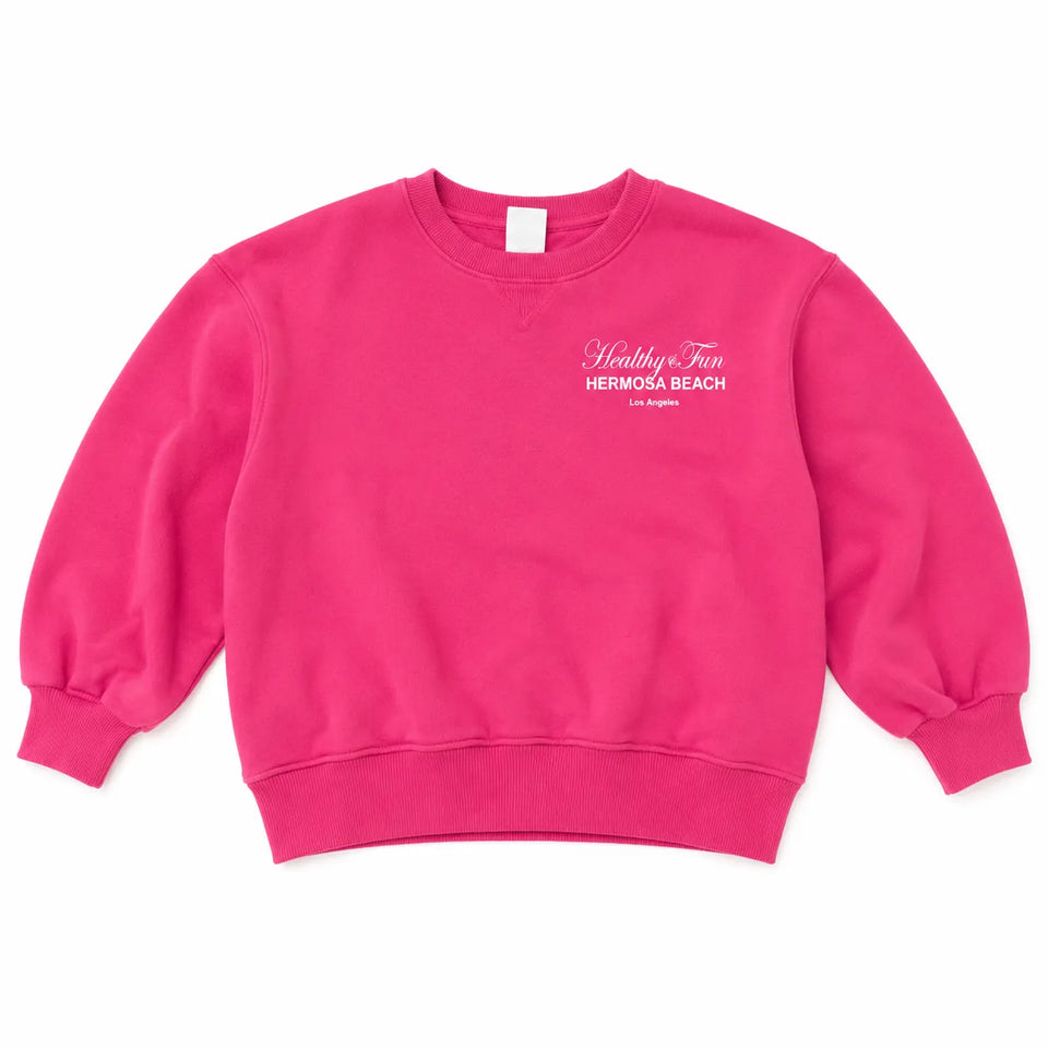 Zara Girl's Fuchsia ' Healthy and Fun ..." PrintedSweatshirt| Zara in Lebanon